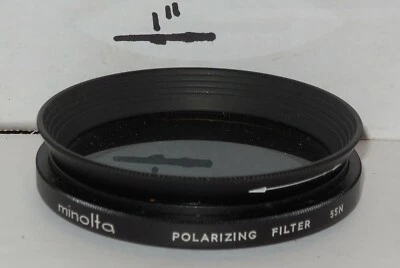 Vintage MINOLTA 55N POLARIZING FILTER 55MM LIGHT HAZE - Image 1 of 3