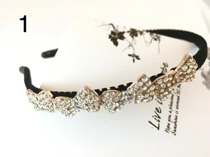 Skinny Black Headbands w/ Multi-Unique Shinny Designs(10 Options) Wedding/Casual - Picture 1 of 11