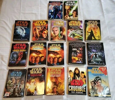 Large Star Wars Hardcover 17 Book Novel Lot - Imagem 1 de 4