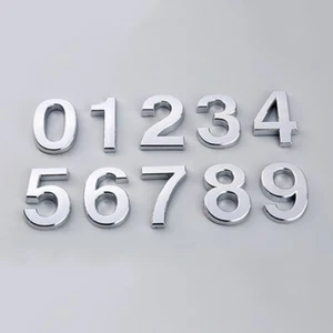 Self Adhesive 0-9 Door Number Vinyl Stickers DIY Hotel Building Gate Mailbox - Picture 1 of 16