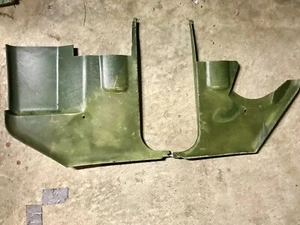 Original Factory 1970-1974 Dodge Challenger/Cuda Green Kick Panels RH 2895566 LH - Picture 1 of 12