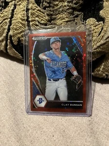 2021 Prizm Draft Picks Clay Dungan Red Refractor 39/99! Rc Rookie Rare - Picture 1 of 2