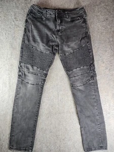 Nitrous Black Mens Jeans Size 30x30 Tapered Leg Faded - Picture 1 of 10