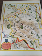 Carte ancienne XVIIème photos années 50 Barrois Bar-le-Duc St Mihiel Meuse