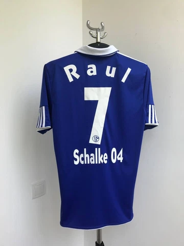 SCHALKE 04 2010 2012 HOME FOOTBALL SOCCER SHIRT JERSEY ADIDAS P96657 RAUL #7 MEN Cover