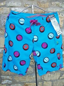 Protest Wire Mens Boardshorts Shorts New BNWT was £45 Ocean Blue Swimwear - Picture 1 of 6