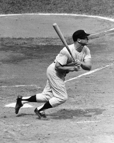 1961 New York Yankees MICKEY MANTLE 8x10 Photo Swing Print Poster HOF 74 Cover