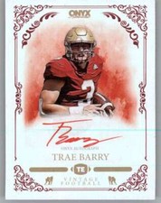 2022 Onyx Vintage Red Signature Autograph #VFTB Trae Barry RC Rookie AUTO /25