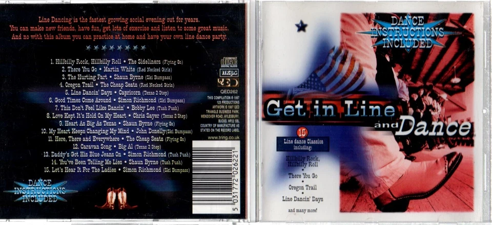 GET IN LINE AND DANCE - 15 COUNTRY DANCE CLASSICS (CD album) — 第 1/1 张图片