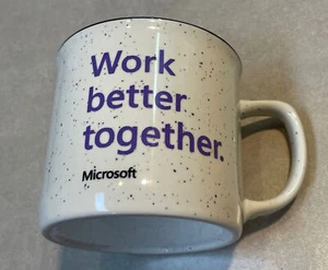 Microsoft Work better together Windows Employee Coffee Mug Cup Promo Computer - Picture 1 of 5