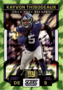 2023 Score #240 Kayvon Thibodeaux Electric #/99 New York Giants - Picture 1 of 2
