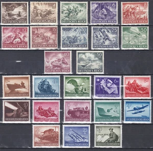 Tag der Wehrmacht 1943 + 44 BEIDE Sätze Postfrisch ** MNH 831 - 842 u. 873 - 885 - Picture 1 of 2