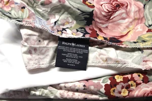 Vintage Ralph Lauren Twin Allison Cottage Floral Dust Ruffle Bed Skirt USA Made  - Picture 1 of 7