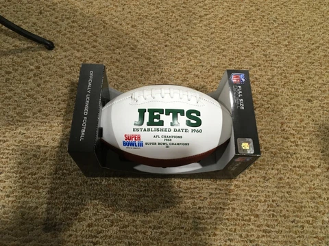 new york jets full size officially licensed football Cover