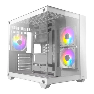 Antec CX800 ARGB, White, Mid Tower Chassis w/ Tempered Glass, 3x 120mm ARGB Fans - Image 1 of 4
