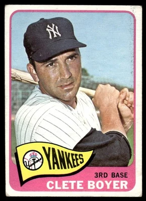 Topps Clete Boyer 1965 New York Yankees #475 Foto 1 de 2