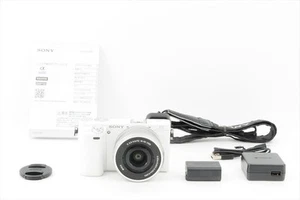 Sony Alpha A6000 (with 18-55mm Zoom lens) white color Near Mint From JP #22274 - Picture 1 of 9