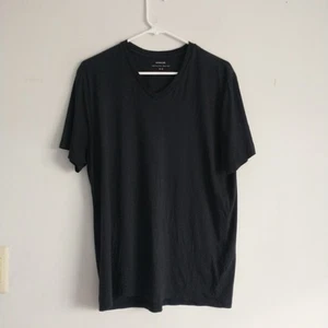 Vince T Shirt Tee Mens M/S*Navy Blue Pima Cotton V-Neck Casual - Picture 1 of 5