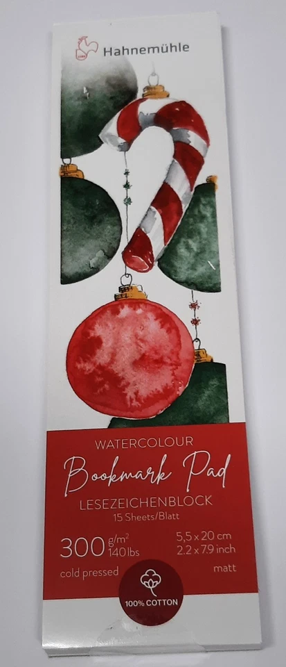 Hahnemühle Bookmark Pad Bookmark Watercolour Block Christmas Edition - Image 1 of 1