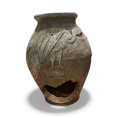 Jarrón antiguo SPORN Aquatic Creations 2 adornos de acuario 6,5”x6,3”x8,7” Foto 1 de 4