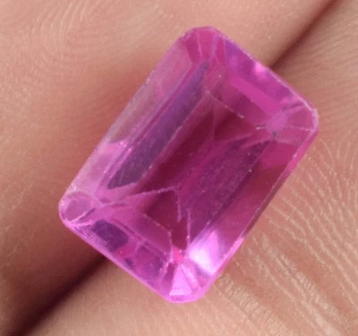 Natürlich Rosa Kunzit 7.20 Karat Smaragd Schliff Edelstein Certified E18959 Neu - Bild 1 von 4