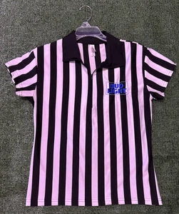 Camisa de árbitro In Your Face para mujer con cuello Bud Light Beer (talla XL) - Imagen 1 de 8