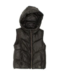 GAP Boys Hooded Padded Gilet 8-9 Years Medium Black Polyester BY09 - Picture 1 of 3
