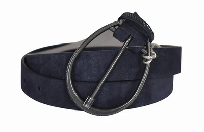 🆕️BRUNELLO CUCINELLI Bead-Embellished Suede Monili Women's LOOP Belt Size M - Image 1 of 4