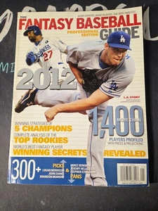 Clayton Kershaw Matt Kemp 2012 The Fantasy Baseball Guide Magazine MLB Dodgers - Picture 1 of 4