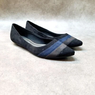 American Eagle Womens 77255 Size 6 Black Slip On Pointed Toe Ballet Flats - Изображение 1 из 4