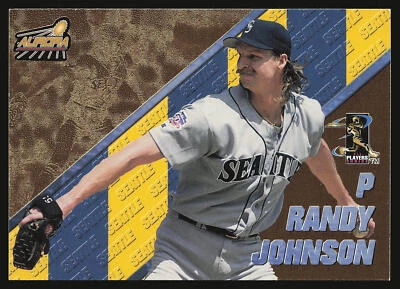 Pacific Aurora #50 Randy Johnson 1998 banderín fiebre Foto 1 de 2