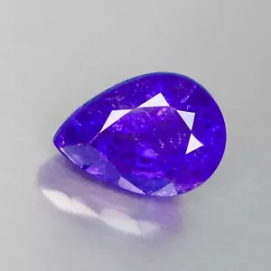 8,95 carati-TANZANITE NATURALE VIOLA TAGLIO PERA 14X10 MM PIETRE PREZIOSE SCIOLTE - Foto 1 di 7