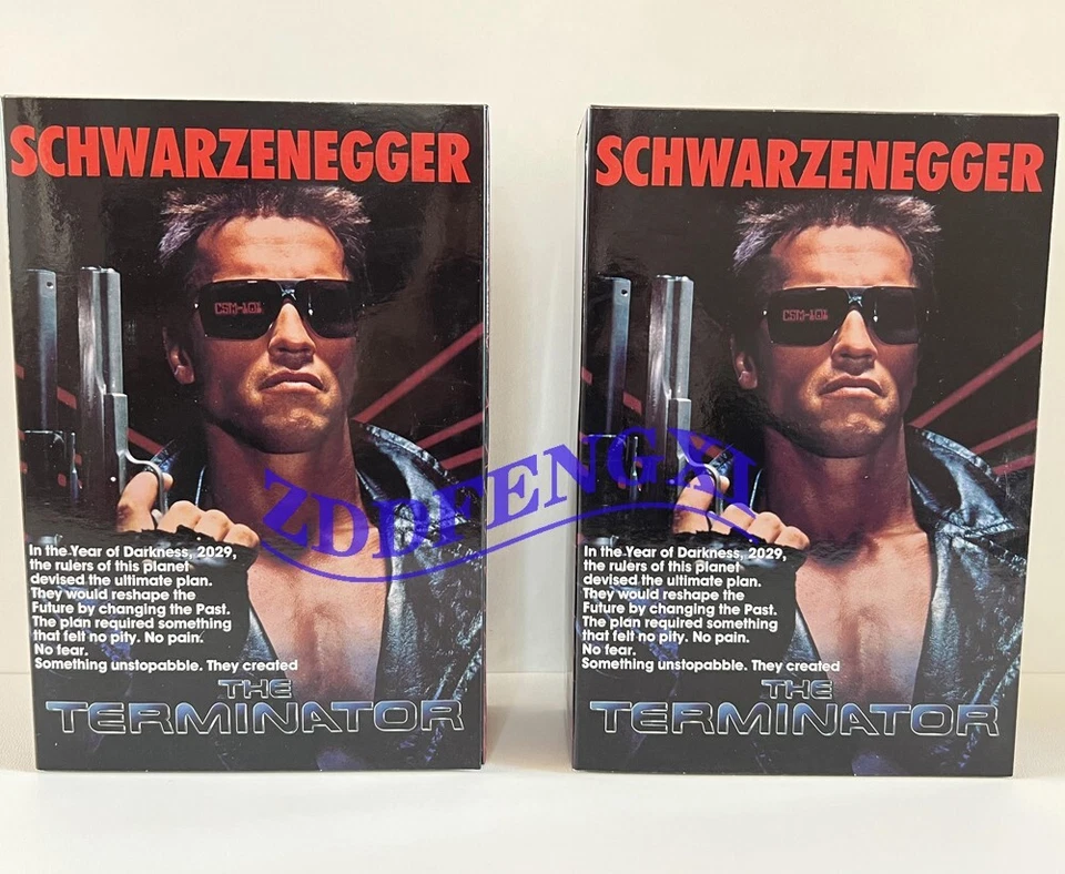 NECA Terminator Ultimate T-800 Tech Noir Schwarzenegger 7'' Action Figure Model - Image 1 of 4