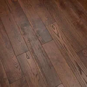 Smoked Oak Brushed & Lacquered 125 x 3/14 Random Length Flooring - £25.99/ m2 - Picture 1 of 4