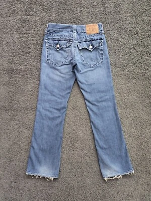 Vintage True Religion Jeans Men's 31 (Fits 32x32) Blue Ricky USA Made Y2K Worn - Image 1 of 4