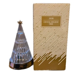 Avon Crystal Illumina Albero Cambia Colore Natale Vacanze Alimentato a Batteria + Scatola - Foto 1 di 1