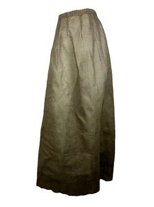 Unusual antique skirt printed sheer silk Primitive Farm Country Amish ? - Picture 1 of 8