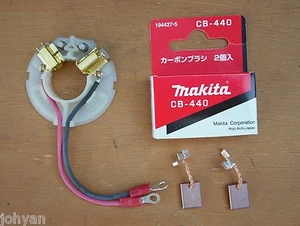 ORIGINAL MAKITA BÜRSTENHALTER UND BÜRSTENSET PASST BHP451 BHP441 BDF441 BDF451 NEU   - Bild 1 von 1