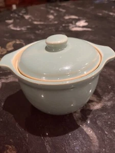 Green Denby mini casserole pot and lid - Picture 1 of 3