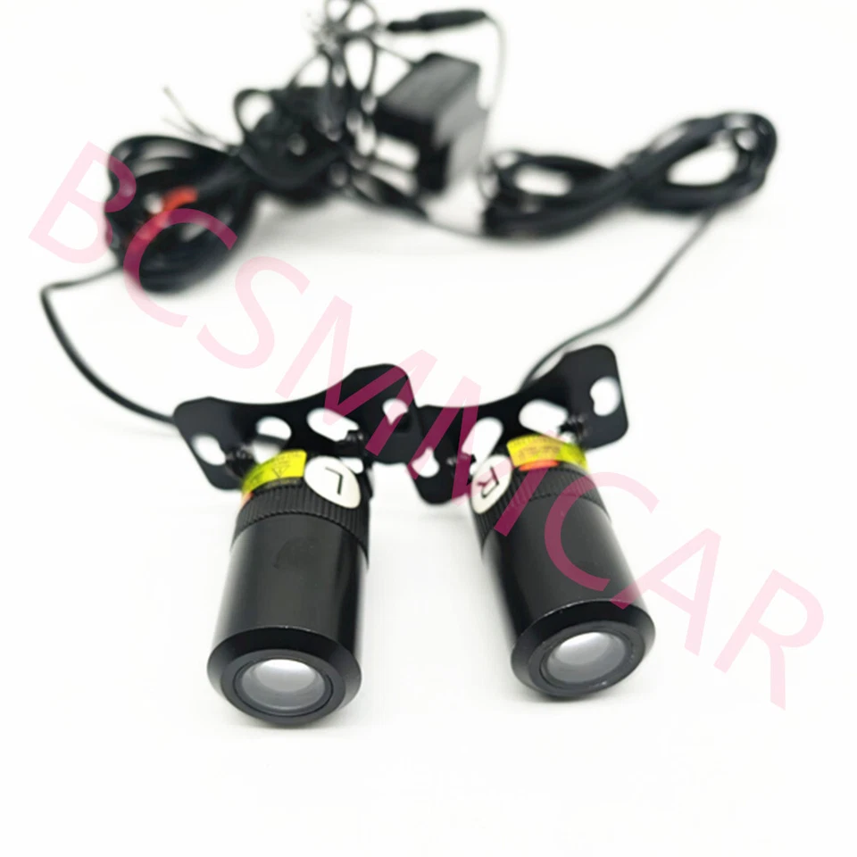 Set Motorcycle Wings LED Welcome Lights Ambient Courtesy Projector Lights - Image 1 of 4