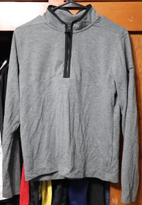 Nike Dri-Fit Victory 1/2 Zip Golf Top Sweatshirt Gray Boys Extra Large XL DN1972 - Picture 1 of 7