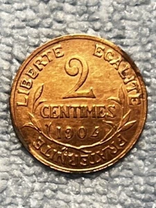 France - 2 Centimes 1904 - Picture 1 of 2
