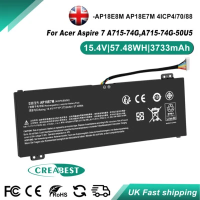 Batería para Acer AP18E8M AP18E7M Predator Helios 300 PH315-52 Aspire A715-74G - Imagen 1 de 4