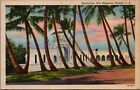 Natatorium War Memorial Waikiki T.H. Hawaii Postcard US Naval Censor 1945 D76