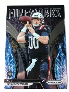 2021 Panini Prizm Mac Jones Fireworks Insert Rookie Card RC New England Patriots - Bild 1 von 2