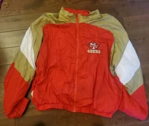 SÜSSE VINTAGE CHALK LINE SAN FRANCISCO 49ERS WINDBREAKER JACKE HERREN GRÖSSE LARGE - Bild 1 von 8