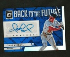 Omar Vizquel 2016 Donruss Optic Auto Back to the Future Serial #d 8/25 Mariners