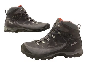 Asolo Falcon LTH Men’s Size 10 Gore-Tex Hiking Boots Vibram Gray Suede - NWOB - Picture 1 of 8