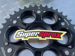 Supersprox Edge Sprocket Ducati Streetfighter 1098, RSA 737-38, #525, Black - Picture 1 of 4