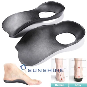 3/4 Orthopedic Shoe Insoles Arch Foot Support Insert Plantar Fasciitis Soft Pad - Picture 1 of 12